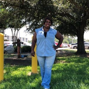 Denim button up shirt